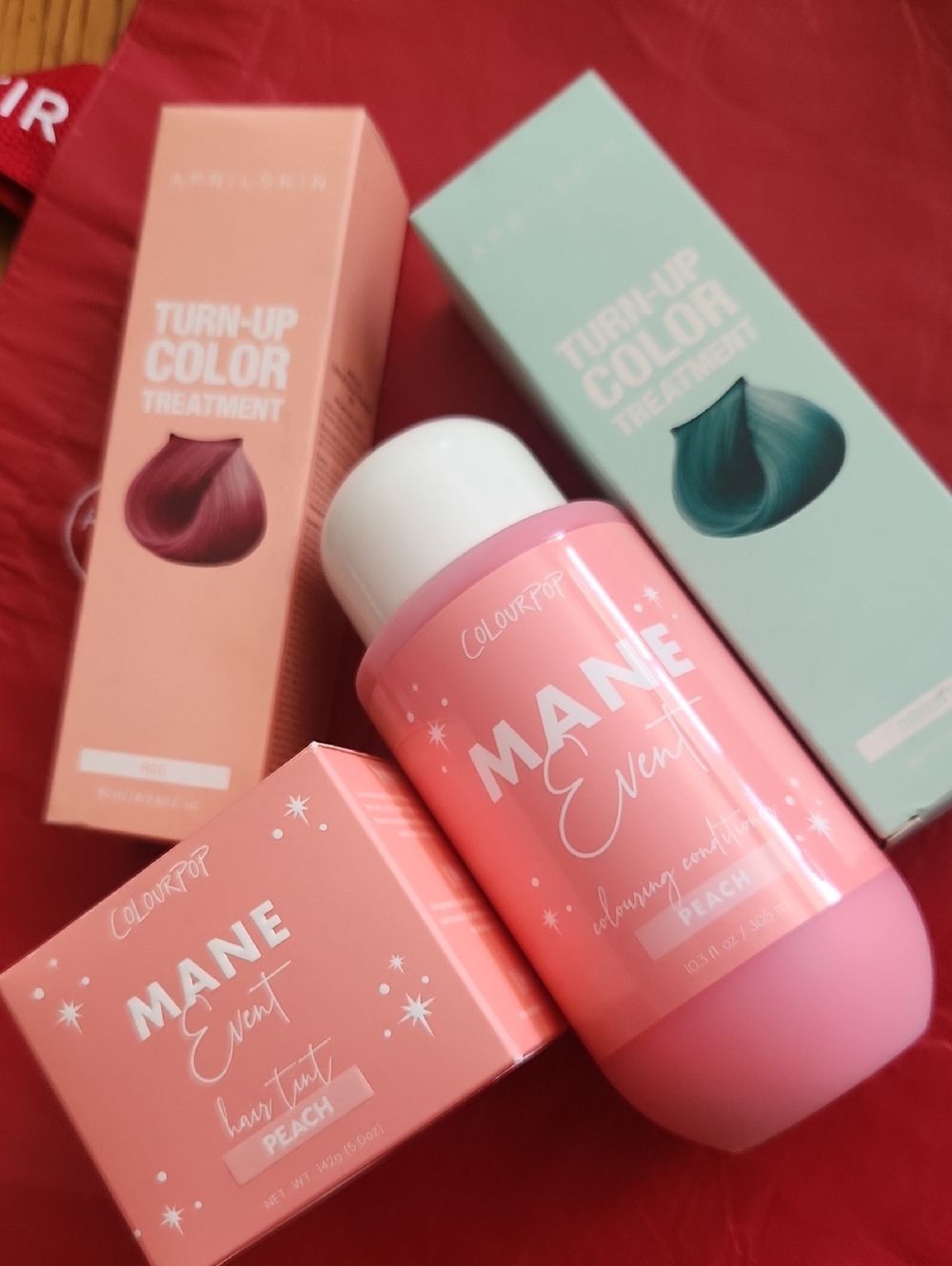 ColourPop Mane Event Peach and Teal Turn-Up Color Treatments
